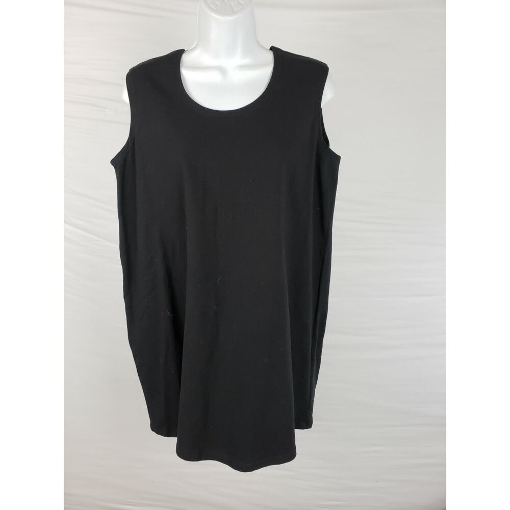 Noblu by Alexandra IlYin Black Long‎ Tank Top Cotton Spandex Size M Sleeveles